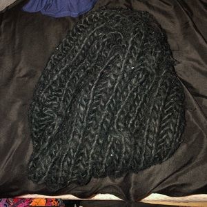 Black infinity scarf